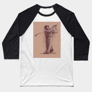 Ben Hogan - Pencil drawing of the Legendary Golf Master Baseball T-Shirt